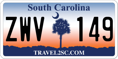 SC license plate ZWV149