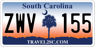 SC license plate ZWV155