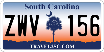 SC license plate ZWV156