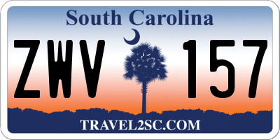 SC license plate ZWV157