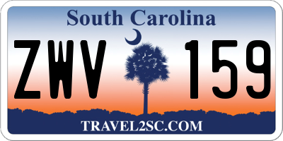 SC license plate ZWV159
