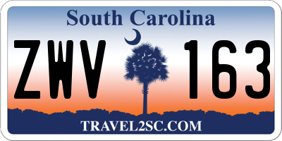 SC license plate ZWV163
