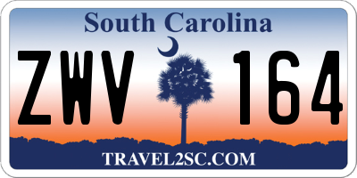 SC license plate ZWV164