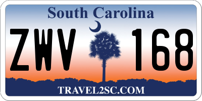 SC license plate ZWV168