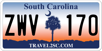 SC license plate ZWV170