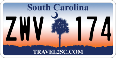 SC license plate ZWV174