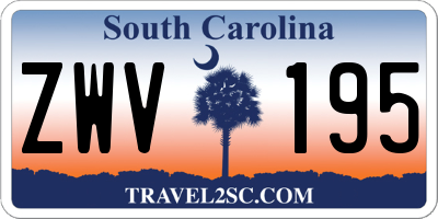 SC license plate ZWV195