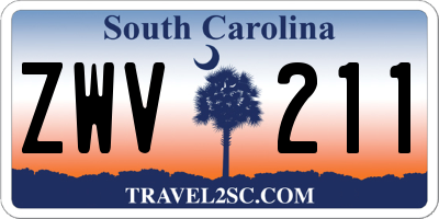 SC license plate ZWV211