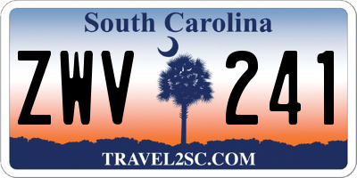 SC license plate ZWV241
