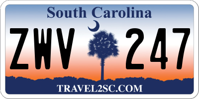 SC license plate ZWV247