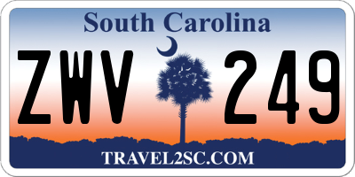 SC license plate ZWV249