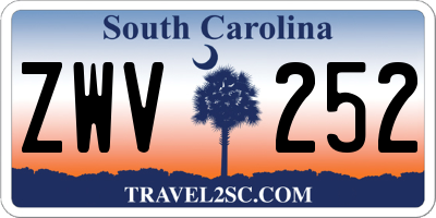 SC license plate ZWV252