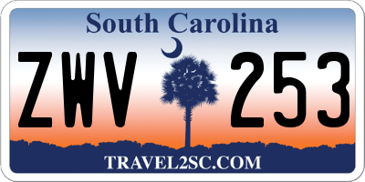 SC license plate ZWV253