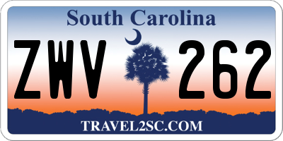 SC license plate ZWV262