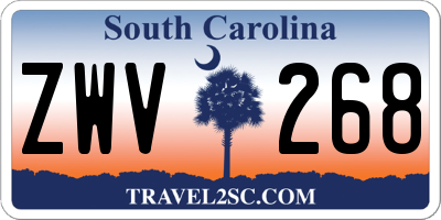 SC license plate ZWV268