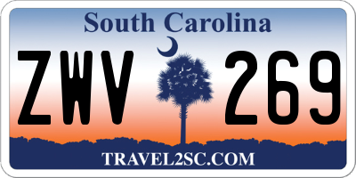 SC license plate ZWV269