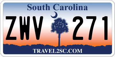 SC license plate ZWV271
