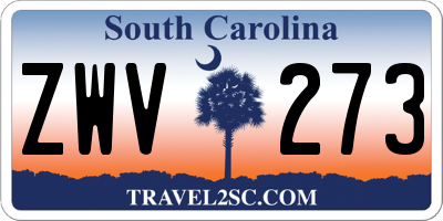 SC license plate ZWV273