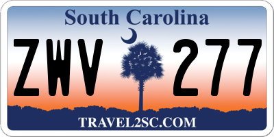 SC license plate ZWV277