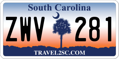 SC license plate ZWV281