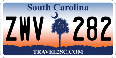 SC license plate ZWV282