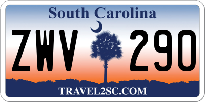SC license plate ZWV290