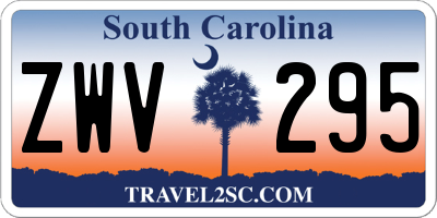SC license plate ZWV295