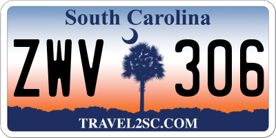 SC license plate ZWV306