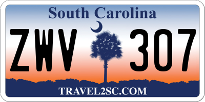 SC license plate ZWV307