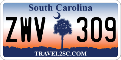 SC license plate ZWV309