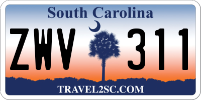 SC license plate ZWV311