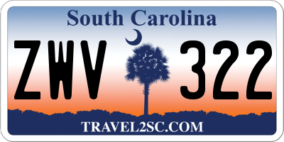 SC license plate ZWV322
