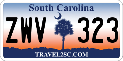 SC license plate ZWV323