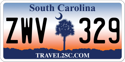 SC license plate ZWV329