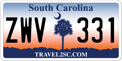 SC license plate ZWV331