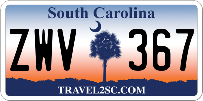 SC license plate ZWV367