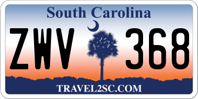 SC license plate ZWV368