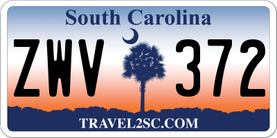 SC license plate ZWV372