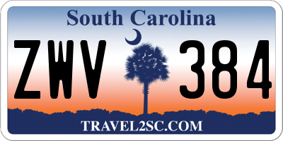 SC license plate ZWV384