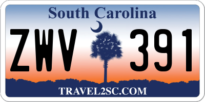 SC license plate ZWV391