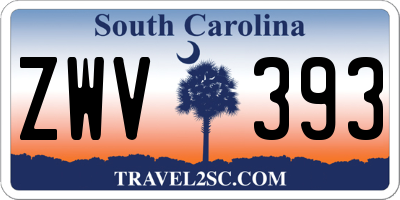 SC license plate ZWV393