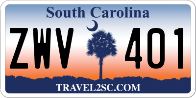 SC license plate ZWV401