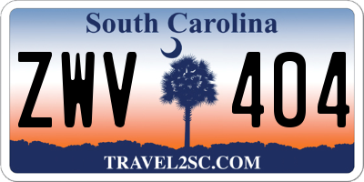 SC license plate ZWV404