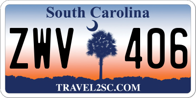 SC license plate ZWV406