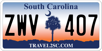 SC license plate ZWV407