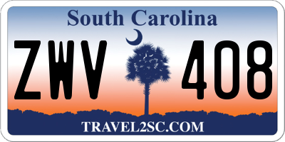 SC license plate ZWV408