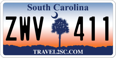 SC license plate ZWV411