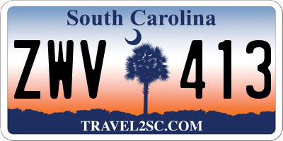 SC license plate ZWV413