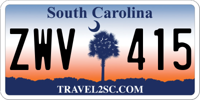 SC license plate ZWV415