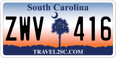 SC license plate ZWV416